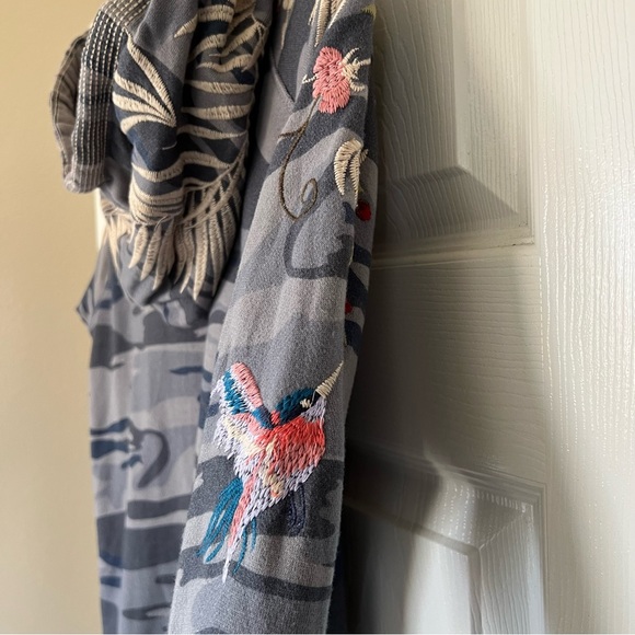 Johnny Was Kashmiri Raw Edge Hoodie - Picture 9 of 10